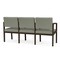 Lesro Lenox 3 Seat Tandem Seating W/ Arms, 65 in W 26 in L 31.5 in H LW3103 - alternate 2
